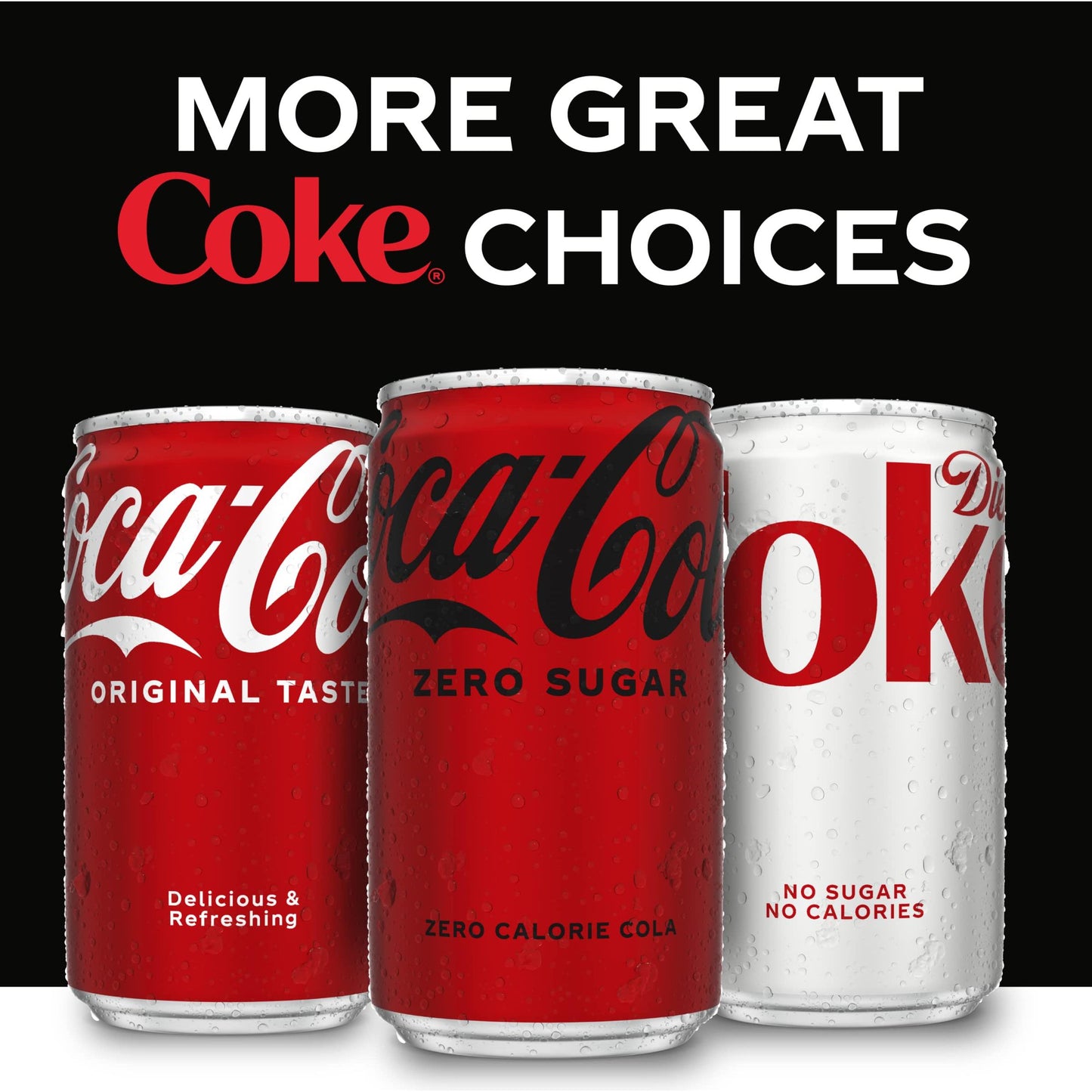 Coca-Cola Zero Sugar Mini Can Pack, 10 Count, 7.5 fl oz Each