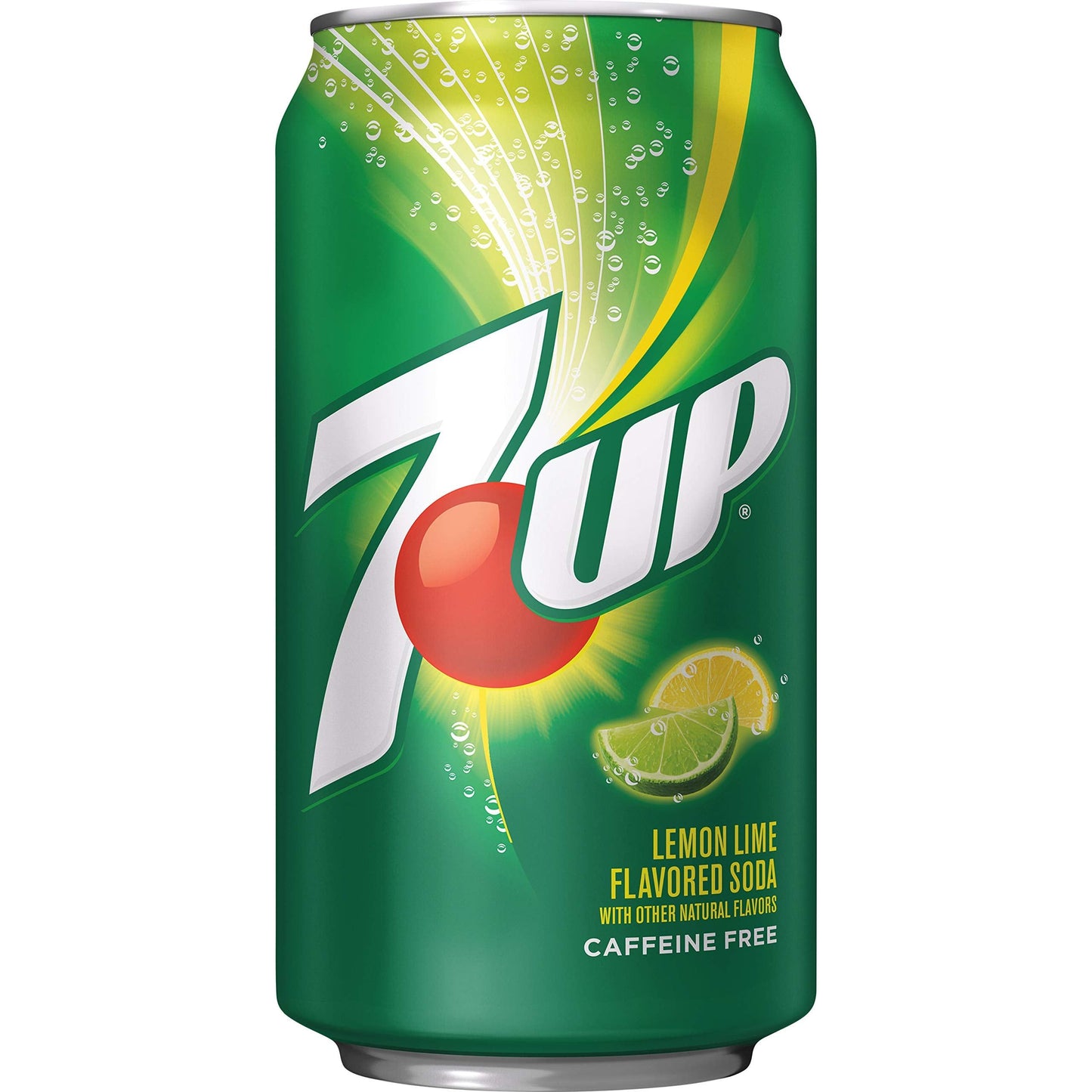 Caffeine-Free 7UP Lemon Lime Soda, 12 oz Cans - 12 Pack