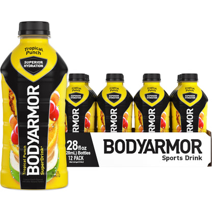 BODYARMOR Tropical Punch Sports Drink, 28 Fl Oz (12-Pack)