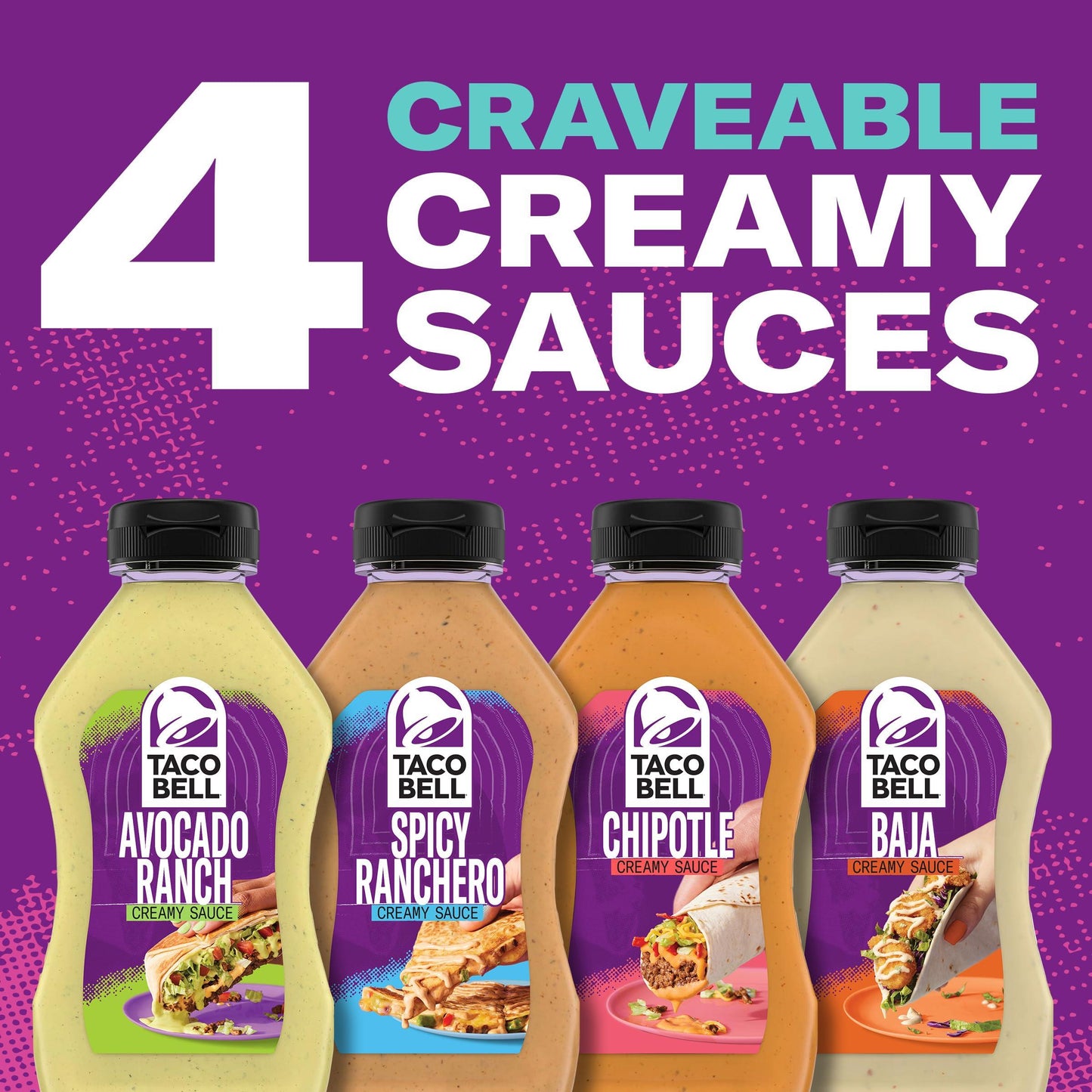 Taco Bell Creamy Avocado Ranch Dressing, 12 fl oz Bottle