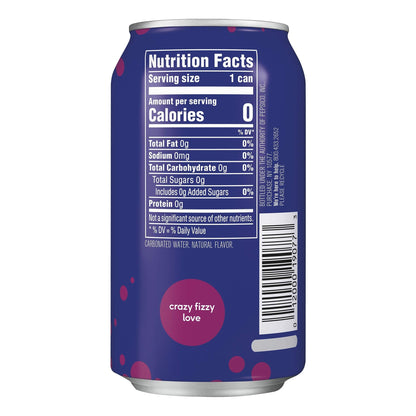 Bubly Sparkling Water, 12 fl oz Cans, Blueberry Pomegranate, 18 Count