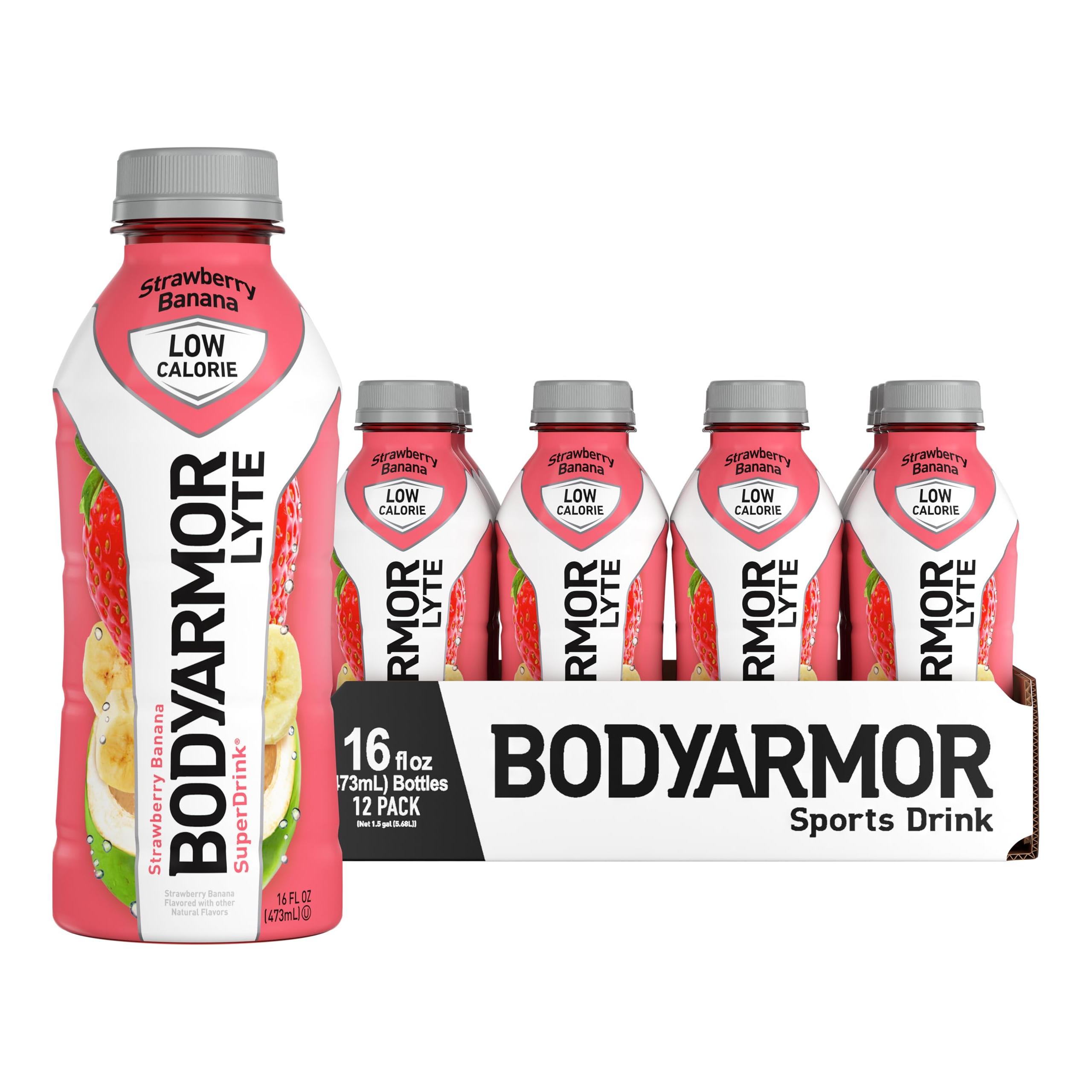 BODYARMOR LYTE Strawberry Banana Sports Drink, 16 oz Bottles (12-Pack) - BODYARMOR