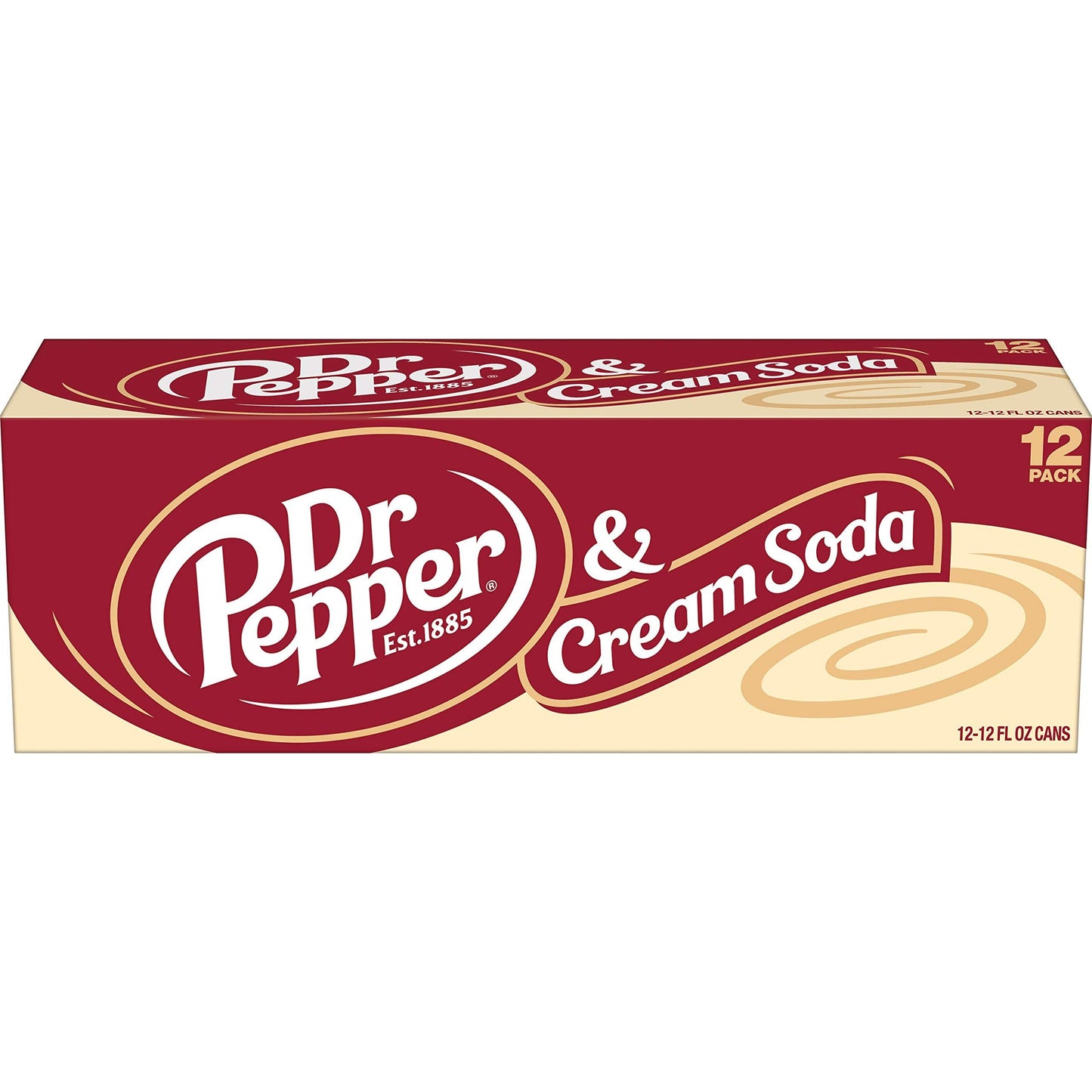 Dr Pepper Cream Soda Fusion, 12 fl oz, 12 Can Pack