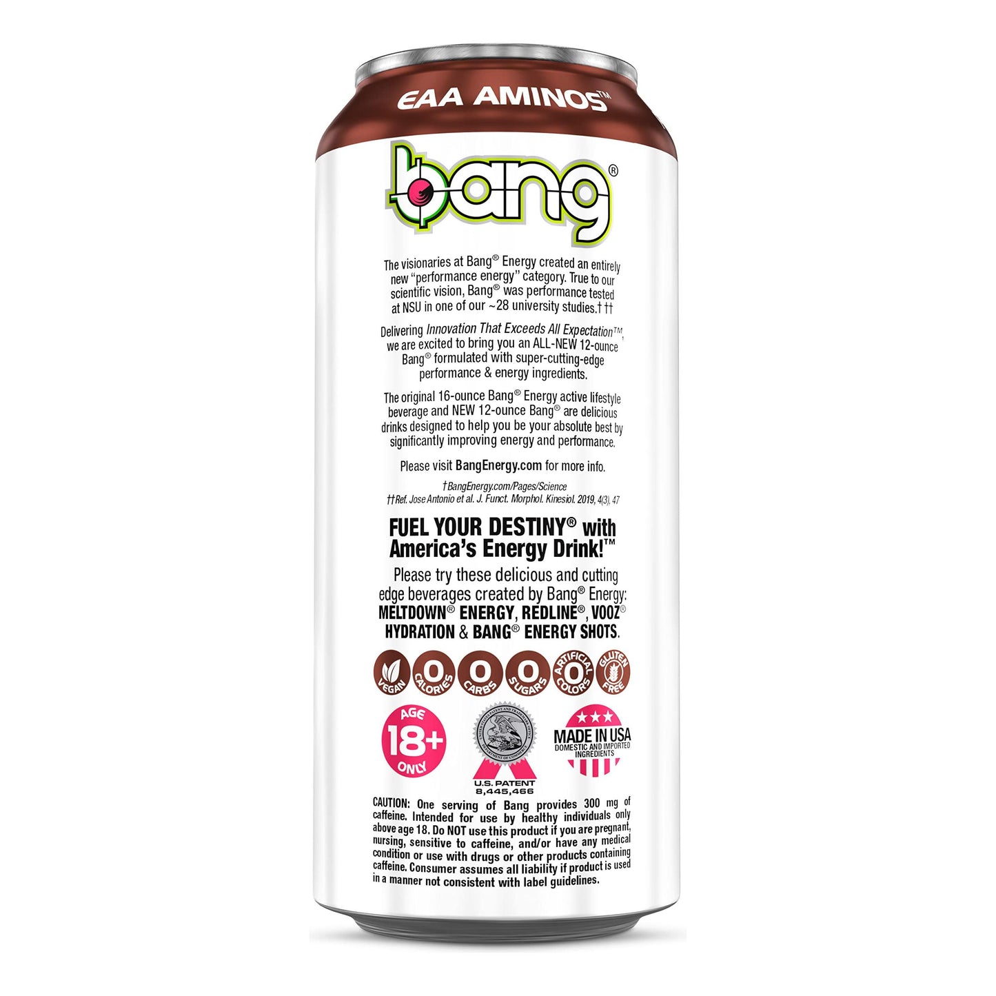 Bang Energy Wyldin’ Watermelon Sweet Tea - Sugar-Free 16oz Energy Drink (12-Pack)