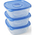 Gladware Family Size Food Storage Containers, Xl | Large Square Food Storage, Containers Hold Up To 104 Ounces Of Food, Large Set 3 Count Food Containers - Glad