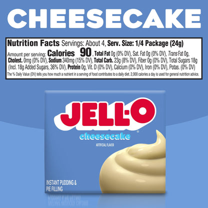 Creamy Cheesecake Instant Pudding & Pie Filling Mix, 3.4 oz Box