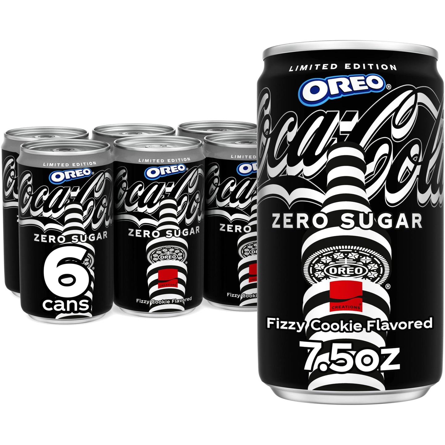 Coca-Cola Zero Sugar OREO Limited Edition 6-Pack Mini Cans - 7.5oz