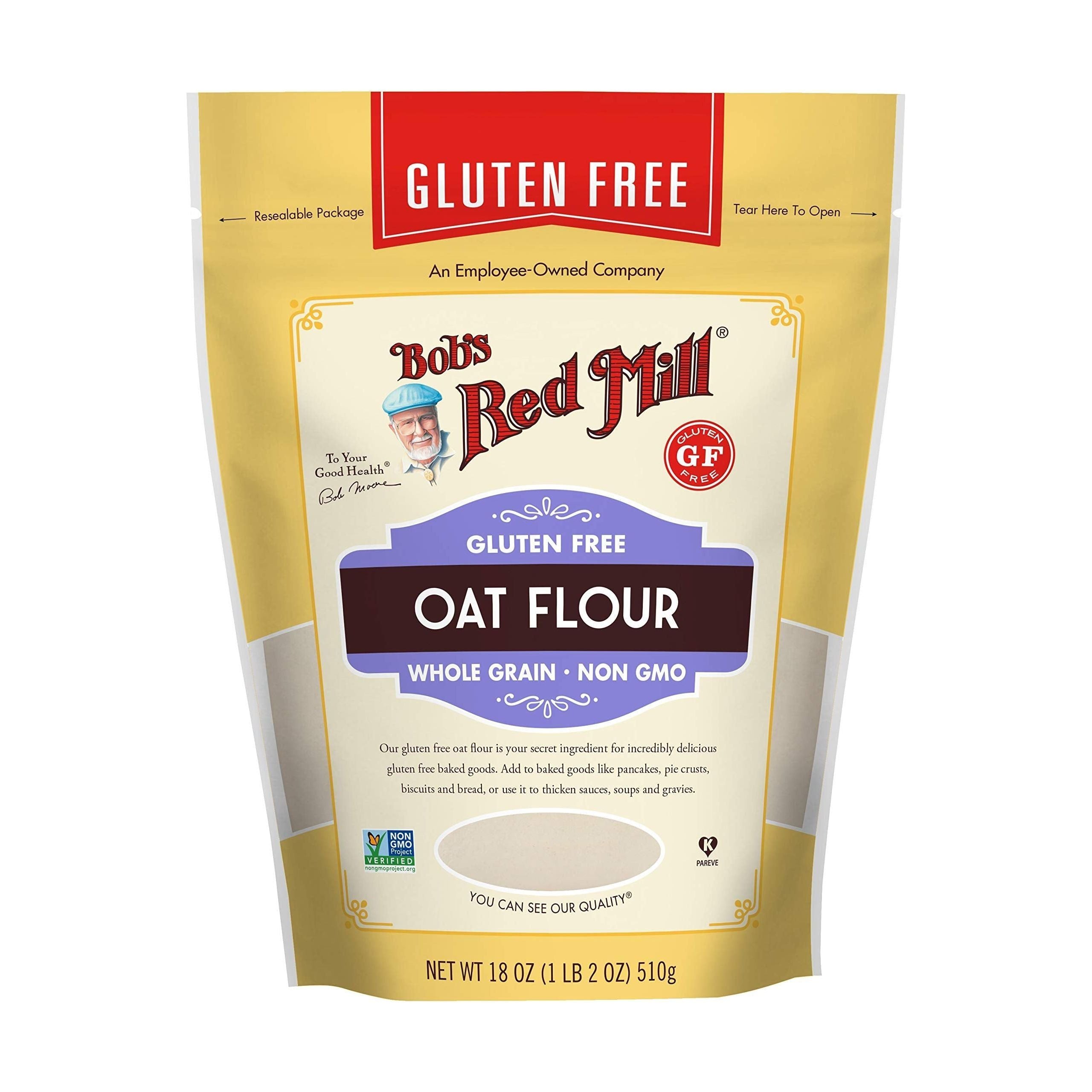 Bob's Red Mill Whole Grain Gluten Free Oat Flour, 18 Oz - Bob's Red Mill