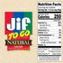 JIF To Go Natural Creamy Peanut Butter Cups, 8 Pack - Jif