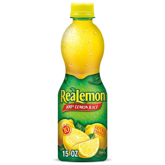 ReaLemon Pure Lemon Juice, 15 Fl Oz Bottle