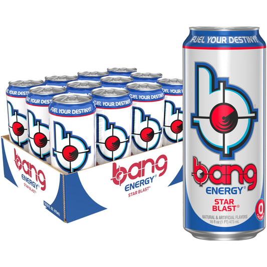 Bang Energy Star Blast - Sugar-Free 16 oz Energy Drink (12-Pack)