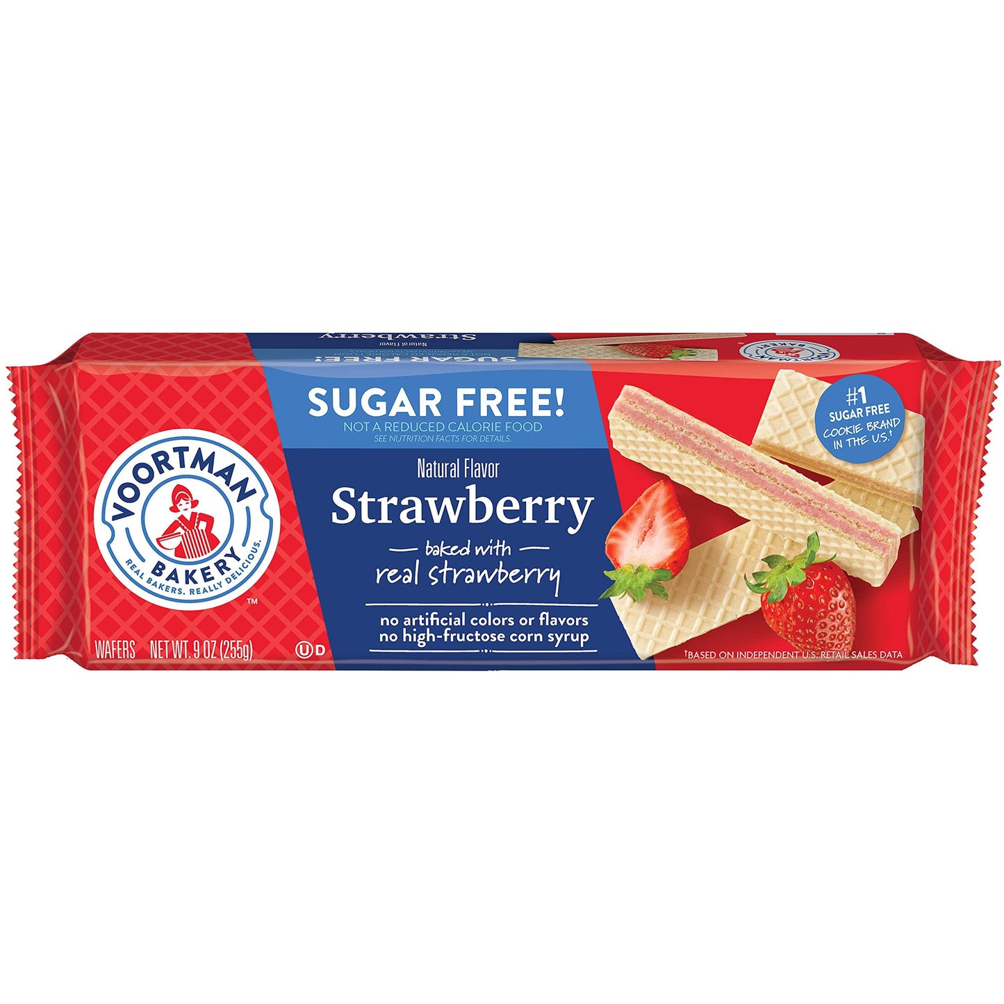 VOORTMAN Bakery Guilt-Free Strawberry Wafer Cookies 9 oz