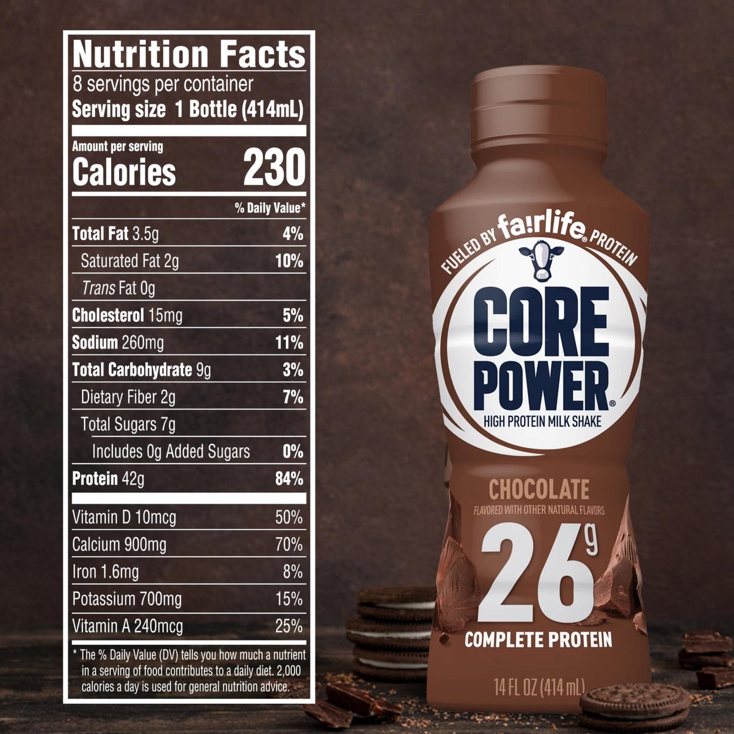 Fairlife Core Power Ultra Chocolate Protein Shake 42g - 14 Oz. (6 Pack)