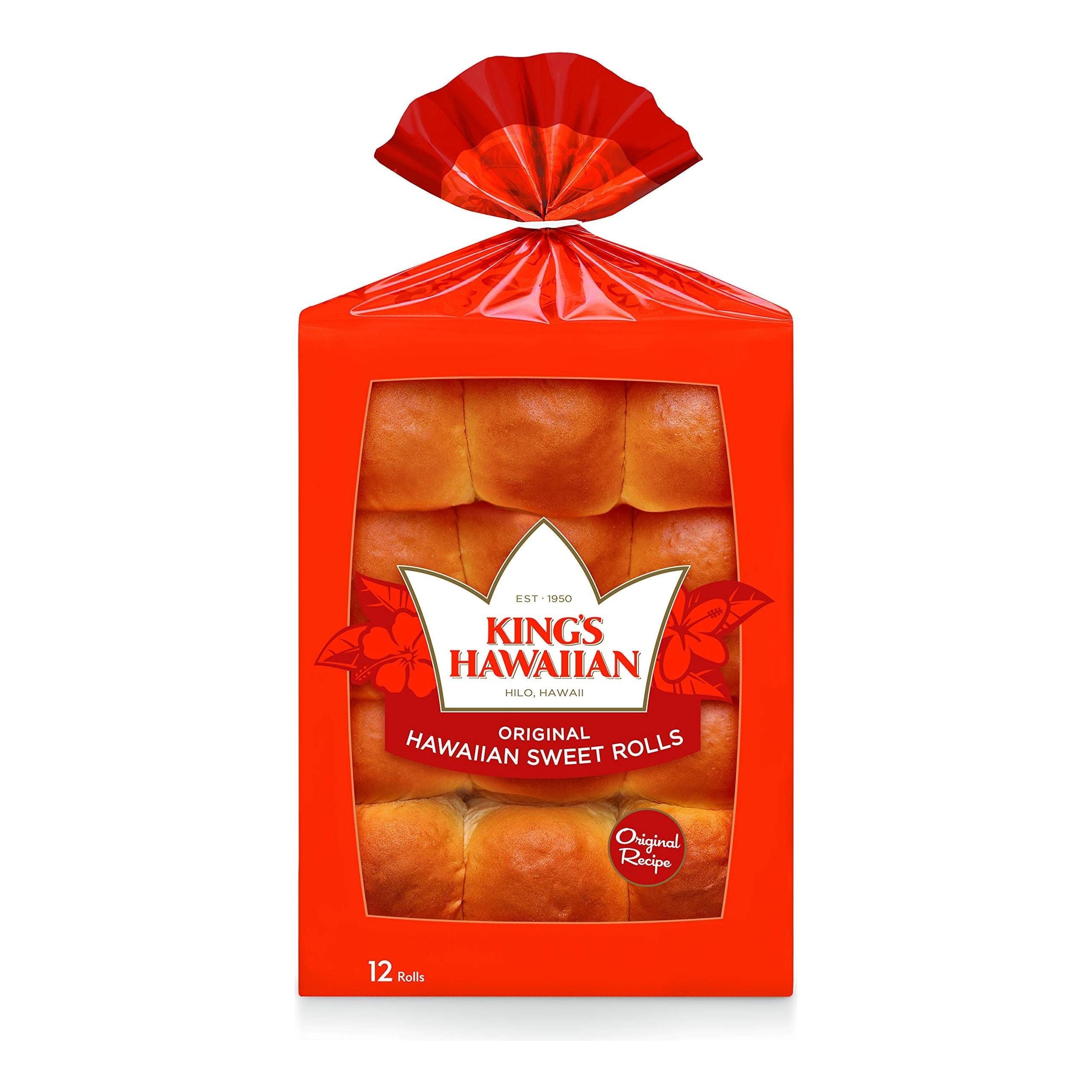 King's Hawaiian Sweet Dinner Rolls - 12 Pack - King's Hawaiian