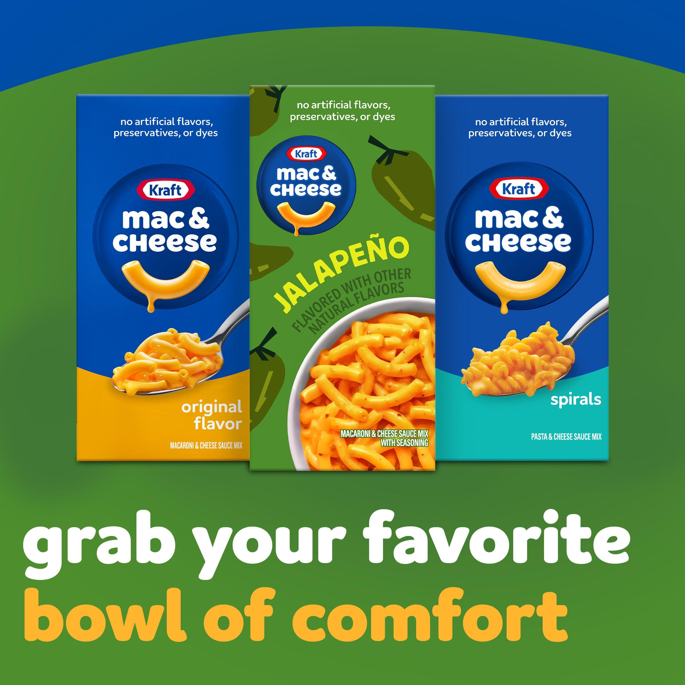 Kraft Jalapeño Infused Mac & Cheese Dinner, 7.25 oz Box (12 Pack) - Kraft Mac & Cheese