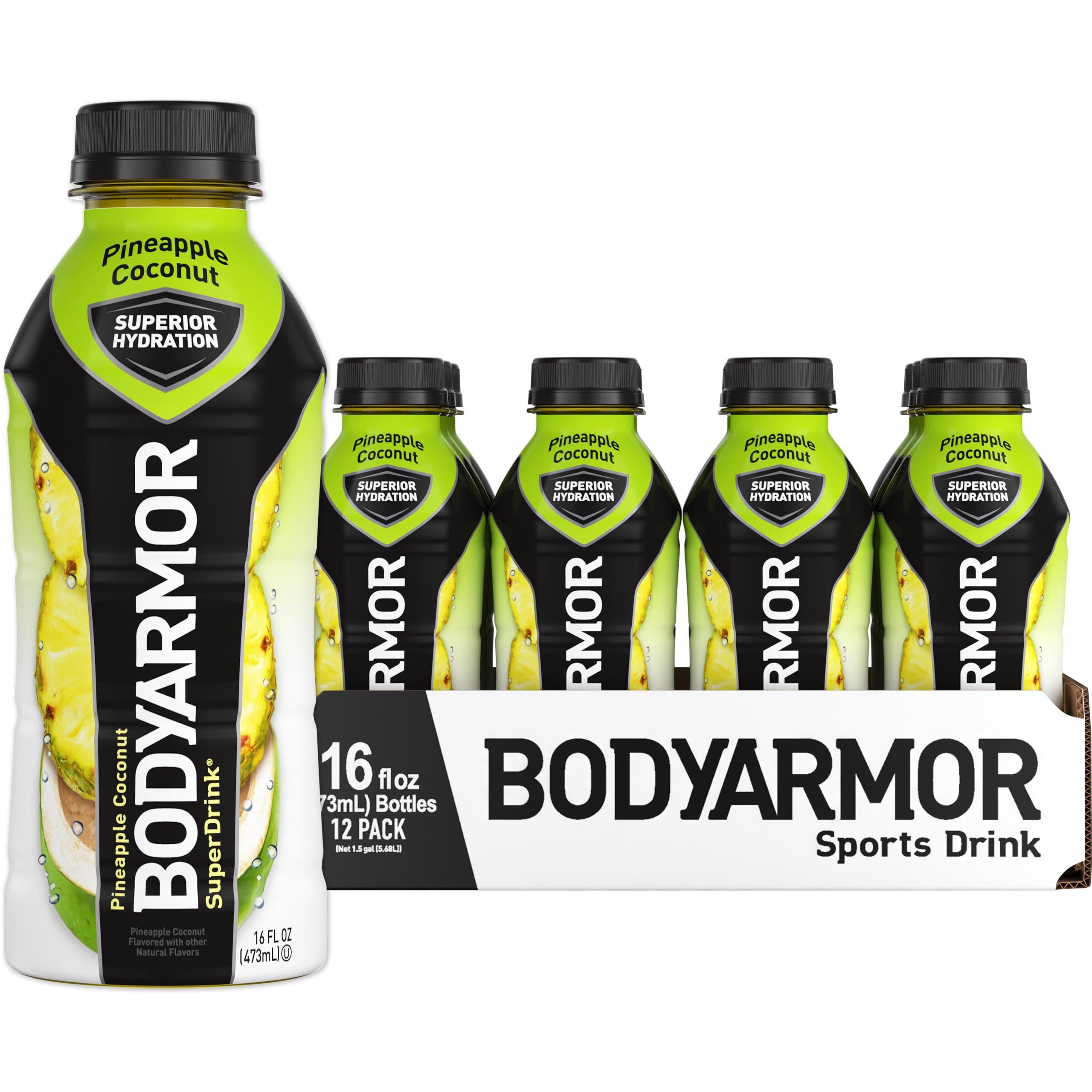 BODYARMOR Pineapple Coconut Sports Drink, 16 Fl Oz (Pack of 12) - Superior Hydration with Natural Ingredients - BODYARMOR