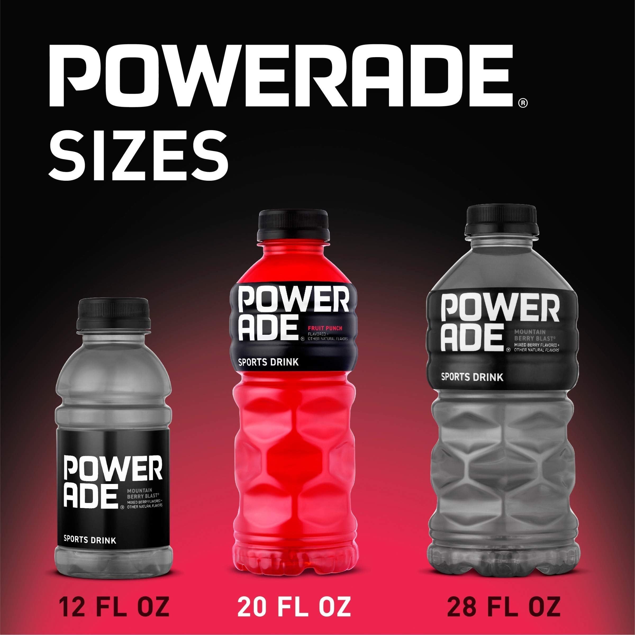 Powerade Electrolyte Fruit Punch, 20 Fl Oz Bottles, 8-Pack for Hydration and Energy - Powerade