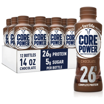 Fairlife Core Power Chocolate Protein Shake - 14 Fl Oz Bottle (12-Pack)