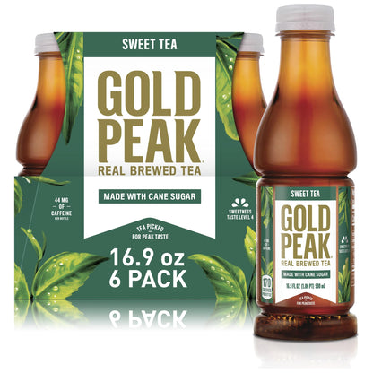 Gold Peak Tea, Sweet Tea, 16.9 fl oz, 6 Pack