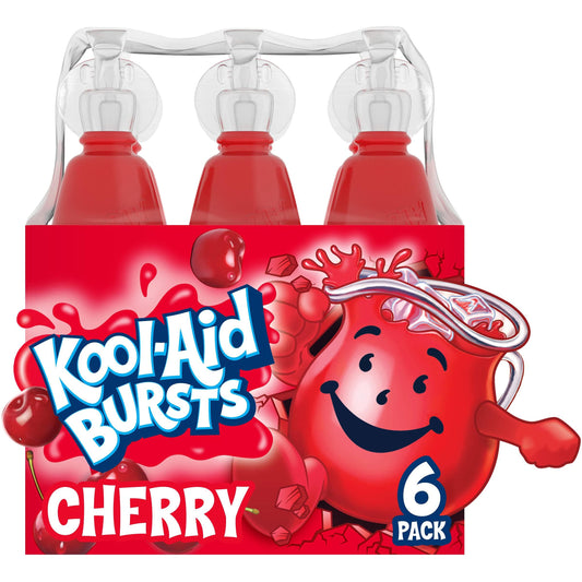 Kool-Aid Bursts Cherry Flavored Juice Drink (6 Bottles)