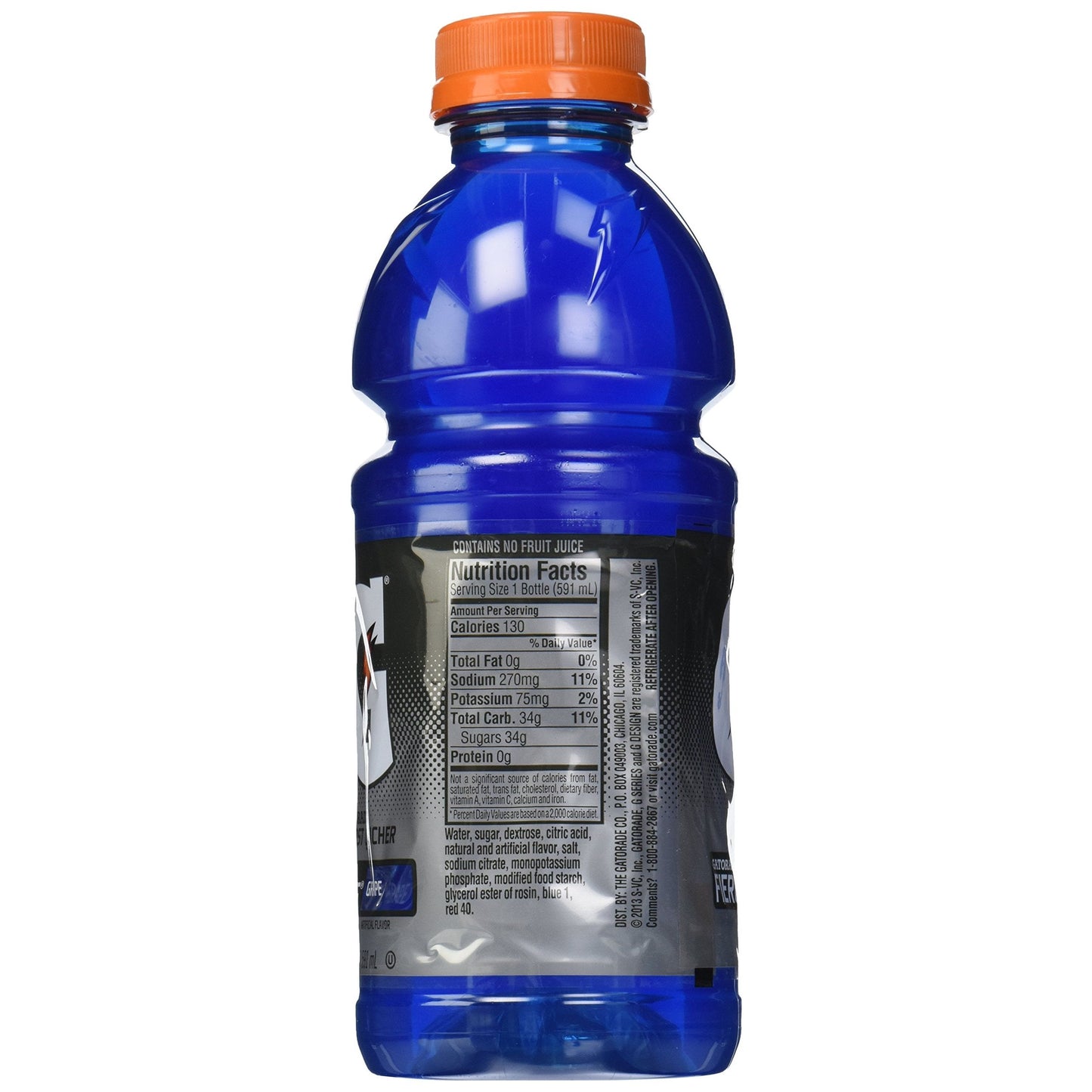 Gatorade Wide Mouth Fierce Grape, 8 ct, 20 oz