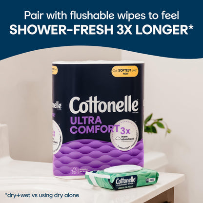 Cottonelle Ultra Comfort Toilet Paper, 6 Mega Rolls