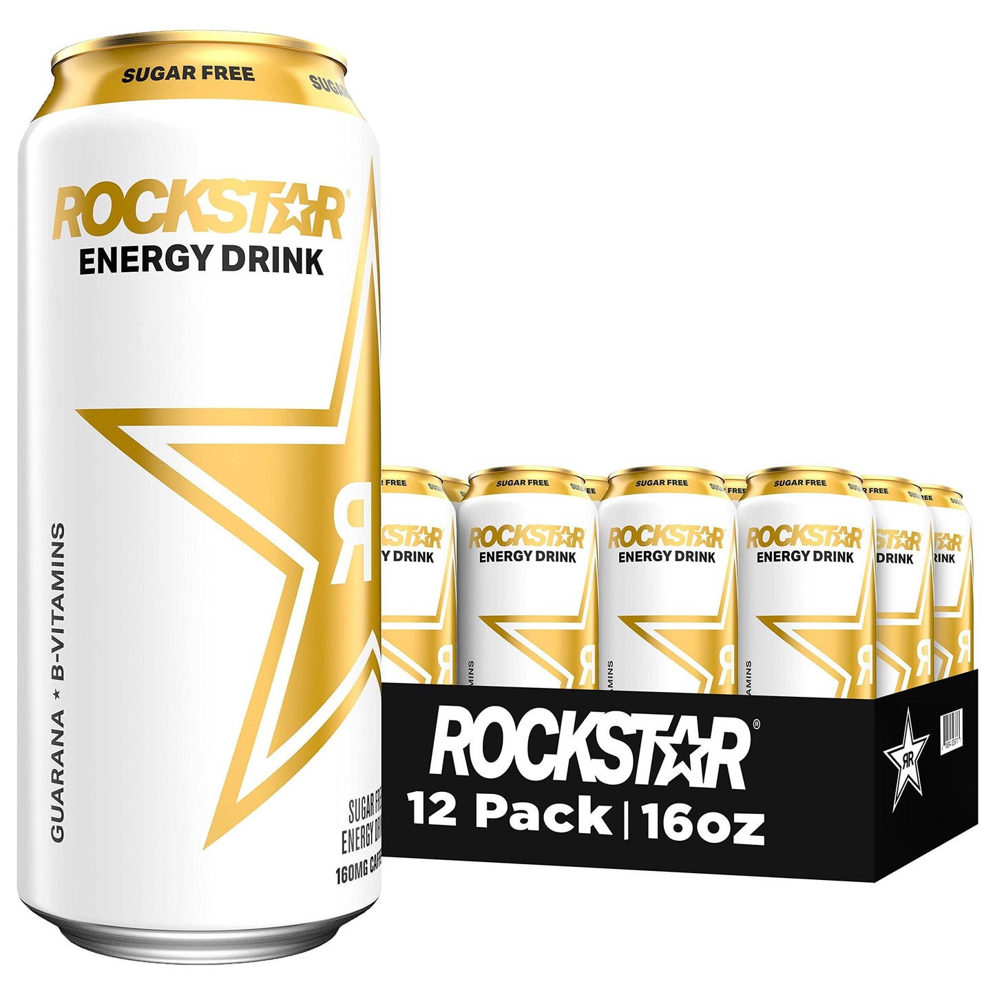 Rockstar Sugar Free Energy Boost, 16 oz, 12 Pack Cans