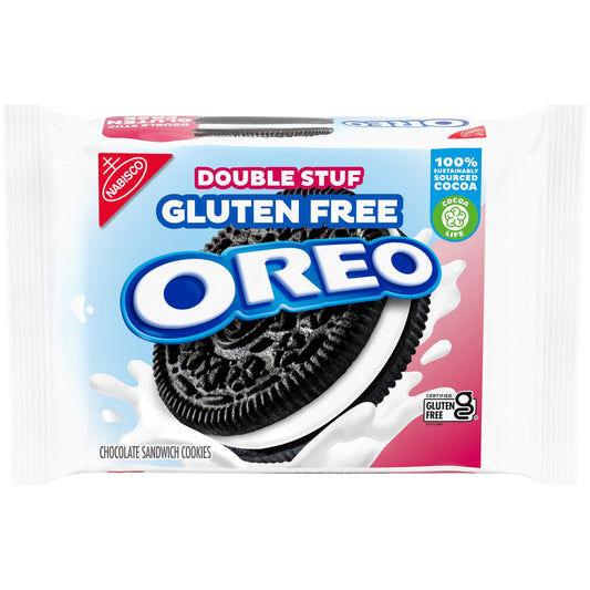 OREO Double Stuf Gluten Free Chocolate Cream Cookies, 12.47 oz Pack