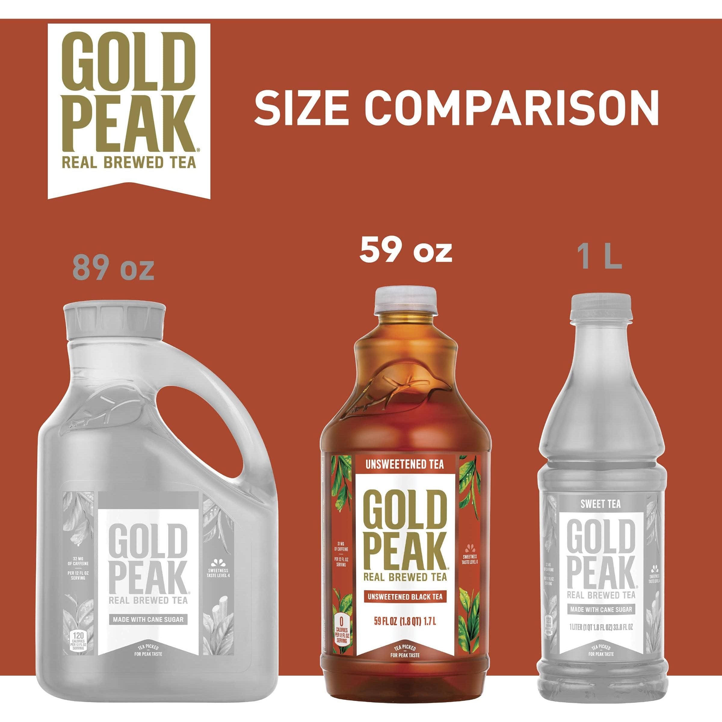 Gold Peak Unsweet Tea, Real Brewed Tea, 59 Fl Oz - Gold Peak