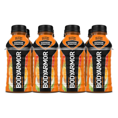 BODYARMOR Hydration Sports Drink - Orange Mango Flavor, 12 Fl Oz (Pack of 8)