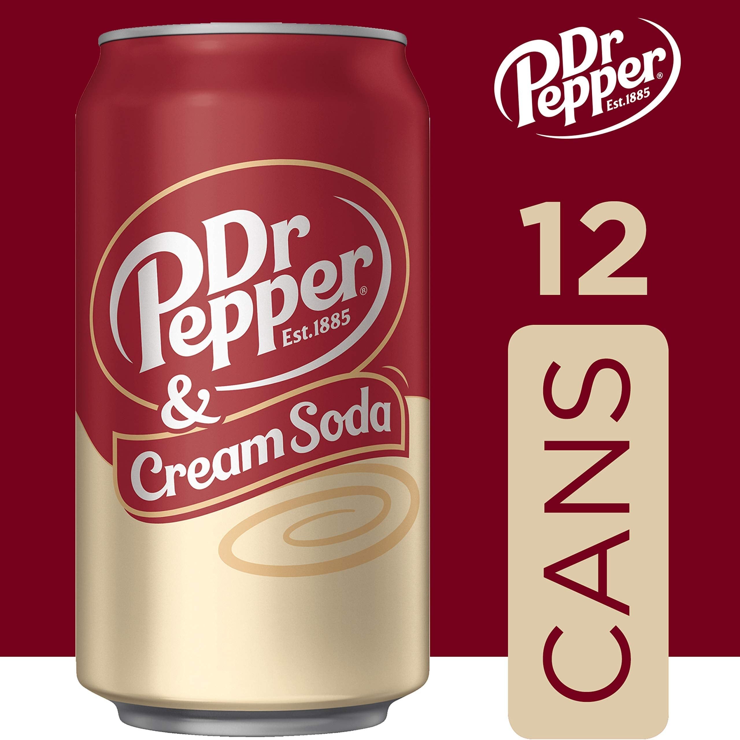 Dr Pepper Cream Soda Fusion, 12 fl oz, 12 Can Pack - Dr. Pepper