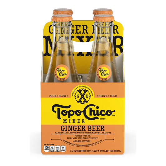 Topo Chico Ginger Beer - Pack of 4 (7.1 fl oz Bottles)