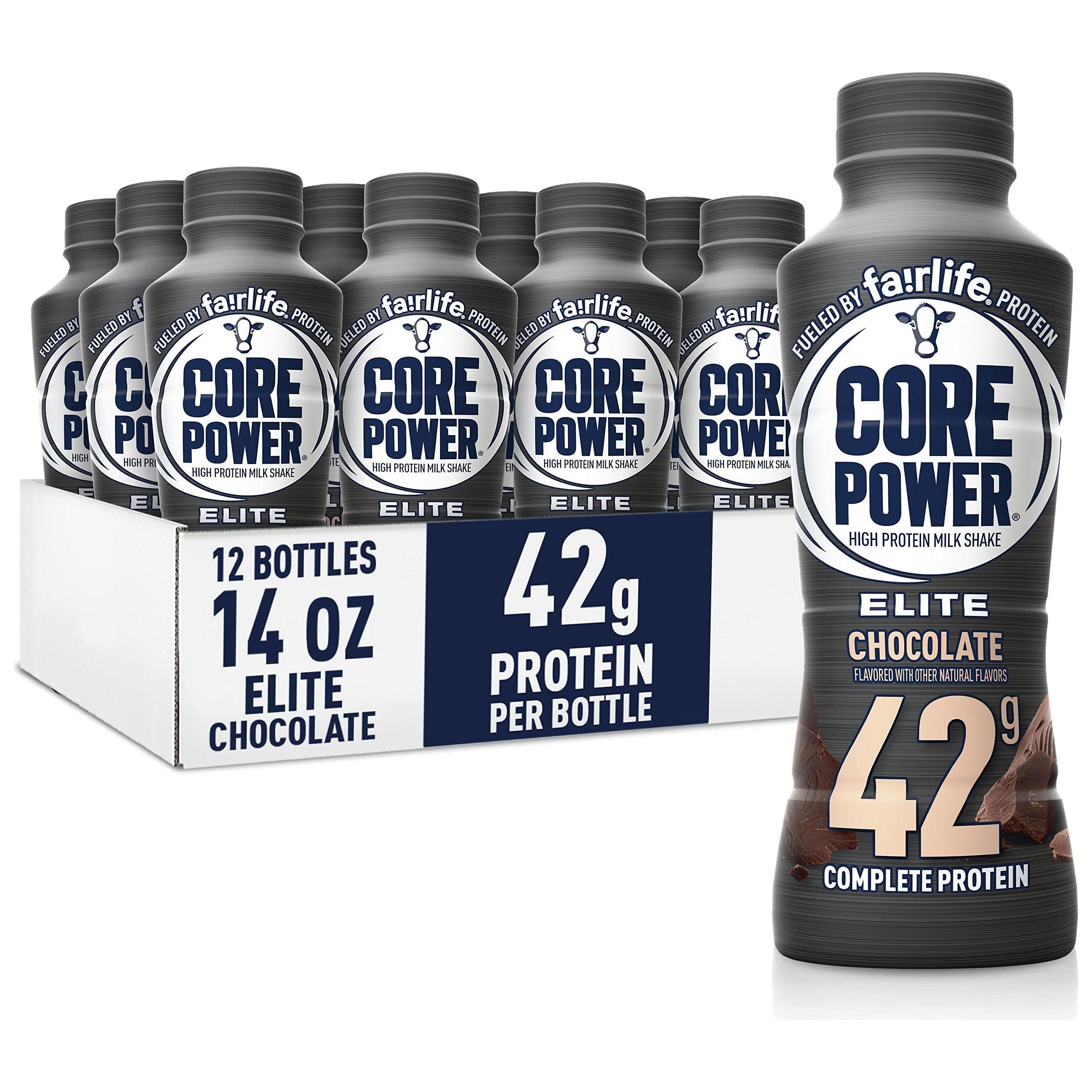 Fairlife Core Power Elite Chocolate Protein Shake - 14 Fl Oz Bottles (12 Pack) - Core Power