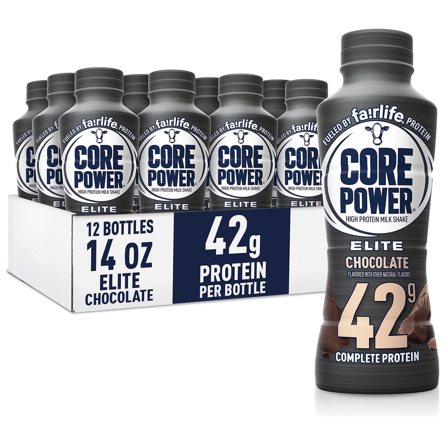 Fairlife Core Power Elite Chocolate Protein Shake - 14 Fl Oz Bottles (12 Pack)