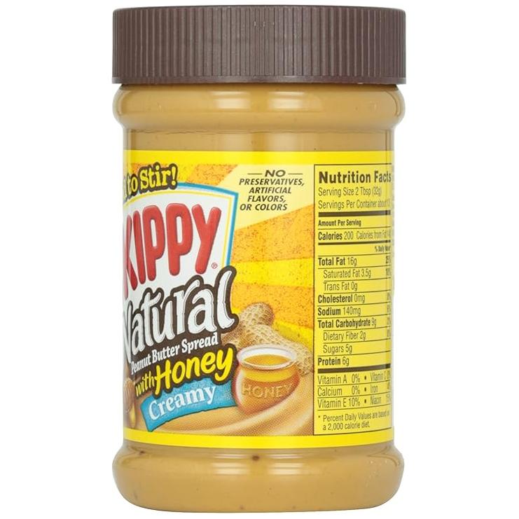 Skippy Honey Creamy Peanut Butter, 15 oz, Pack of 12 - Jif