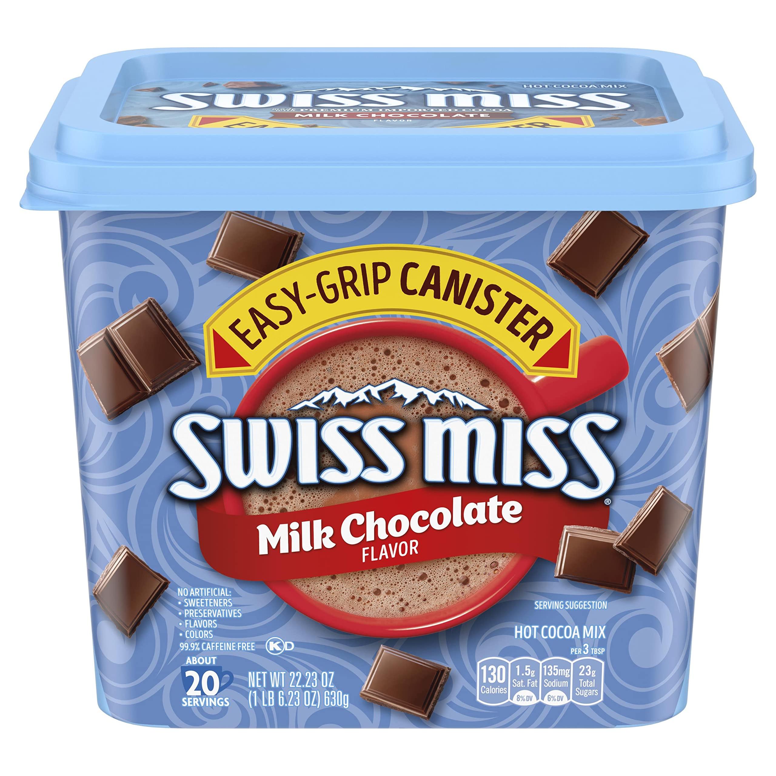 Swiss Miss Milk Chocolate Hot Cocoa Mix Canister, 22.23 OZ - Swiss Miss