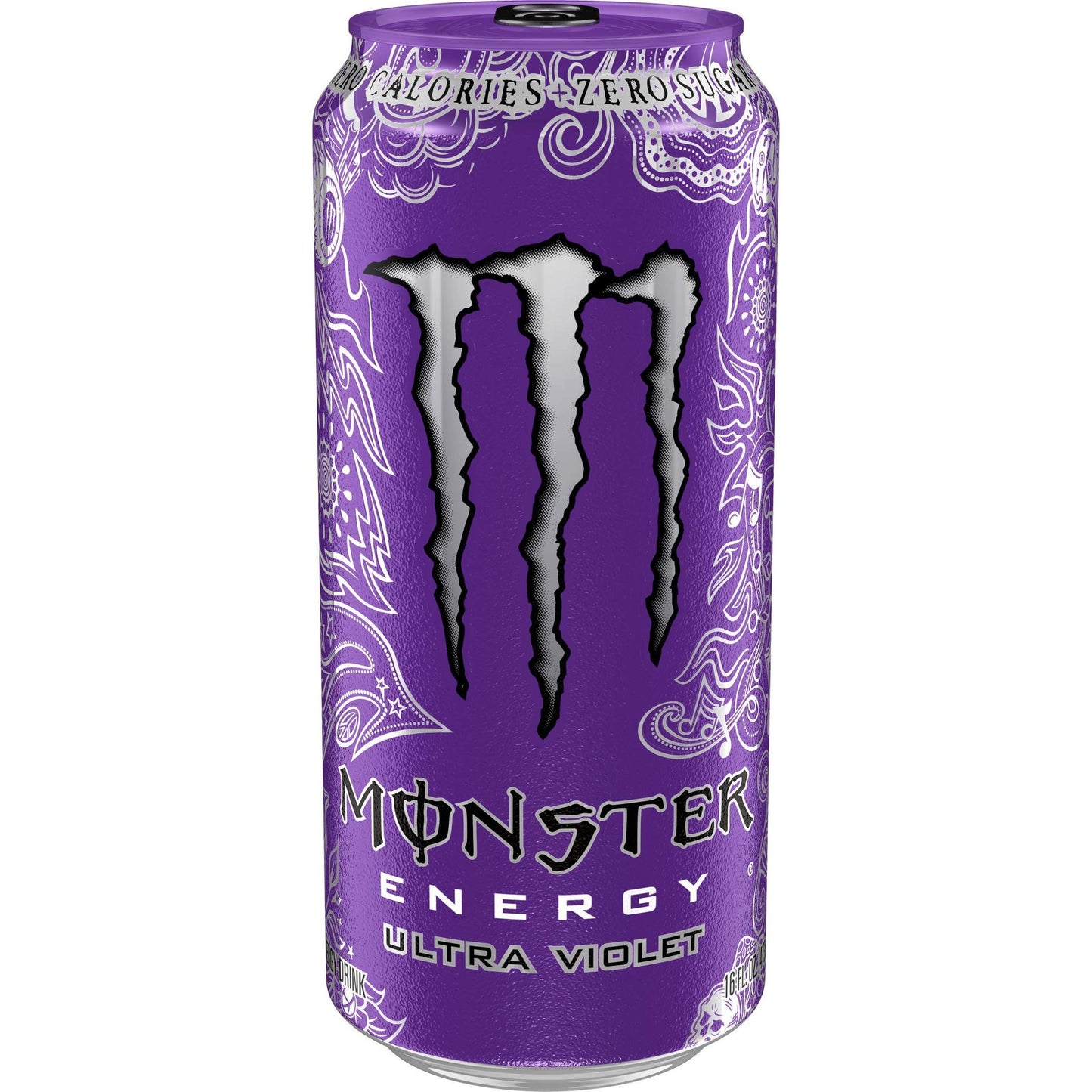 Monster Energy Ultra Violet, Sugar-Free Energy Drink, 16 oz Cans - 4 Pack