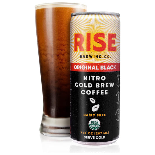 RISE Brewing Co. Original Black Nitro Cold Brew Coffee, 7 fl oz Can