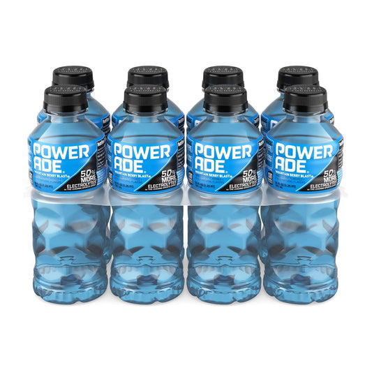 POWERADE Mountain Berry Blast Sports Drink, 20 fl oz, 8-Pack