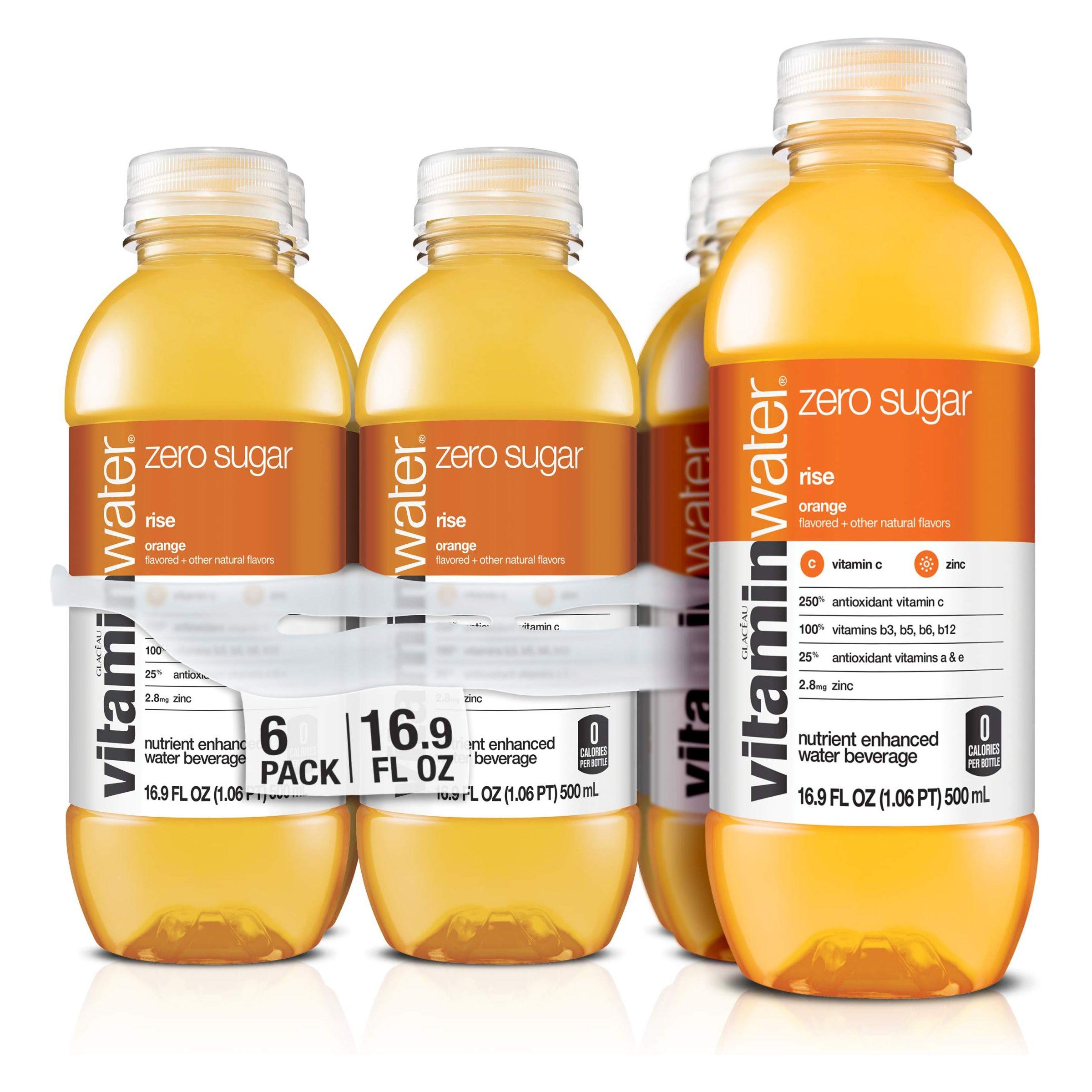 Vitaminwater Zero Rise Orange Flavored Hydration, 16.9 Fl Oz (Pack of 6) - Vitamin Water