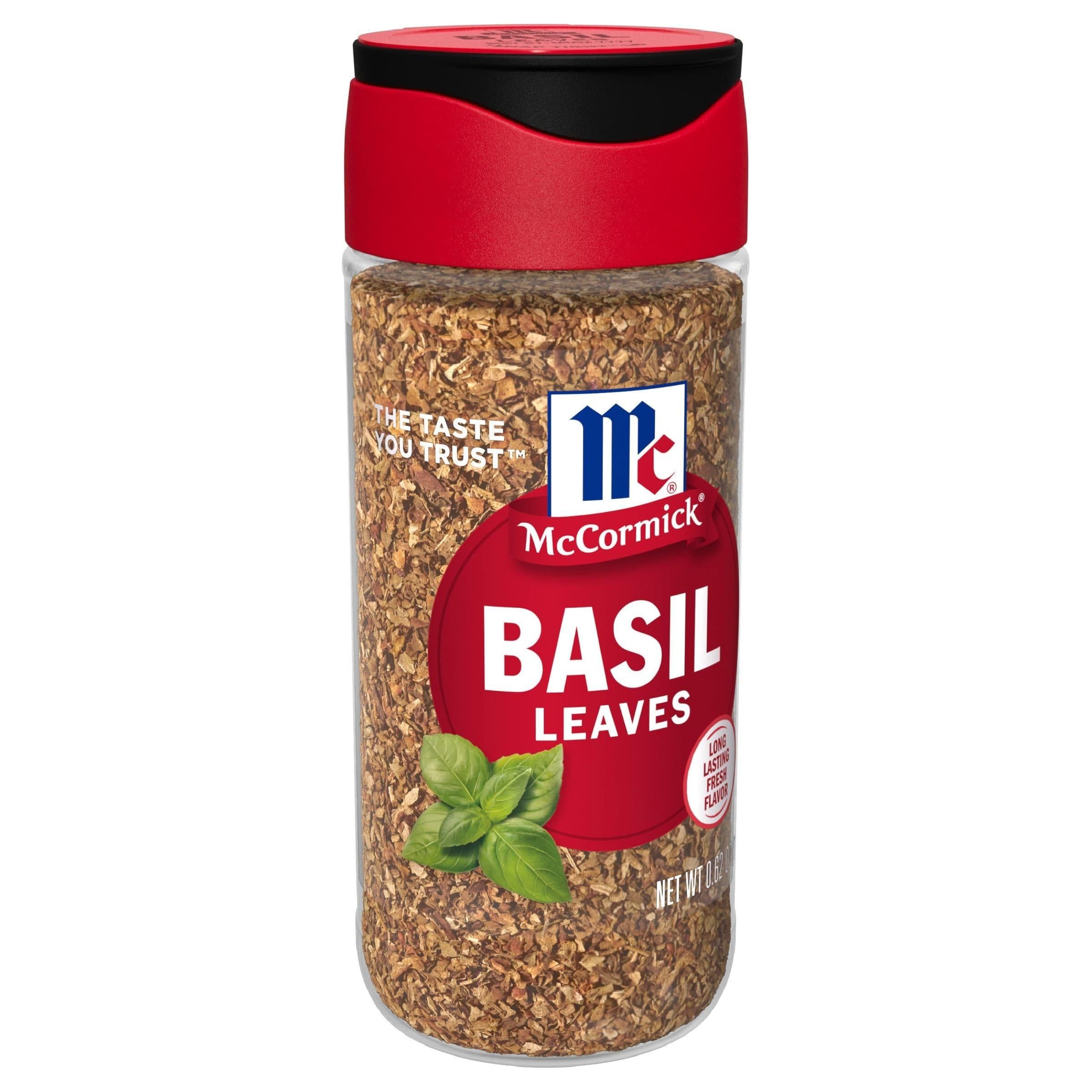 McCormick Dried Basil Leaves, 0.62 oz - Aromatic Herb for Italian Dishes & More - McCormick