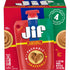 Jif Creamy Peanut Butter Squeeze Pouches, 24 Pack (5 oz each) - Jif