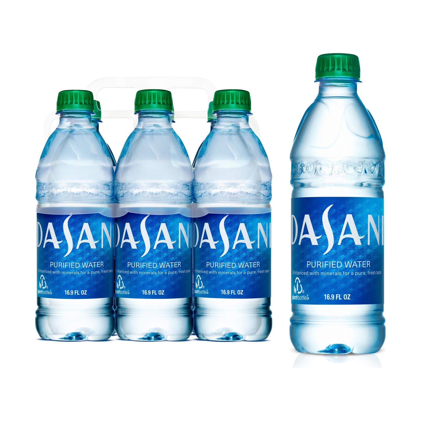 Dasani Purified Mineral Water, 6 Bottles of 16.9 fl oz