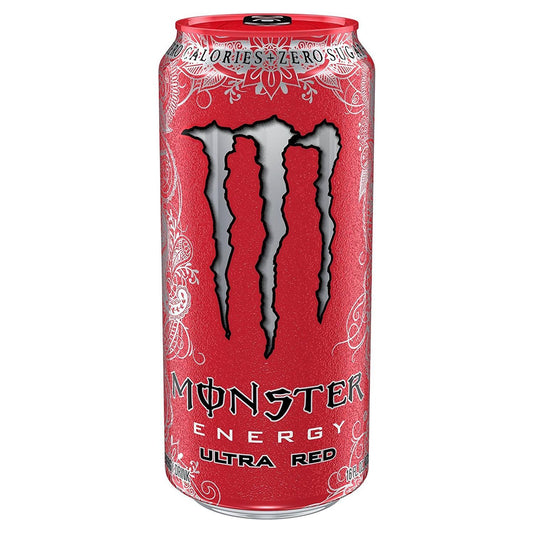 Monster Energy Ultra Red Zero Sugar Energy Drink, 16 oz