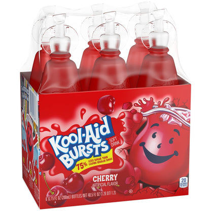 Kool-Aid Bursts Cherry Flavored Juice Drink (6 Bottles)