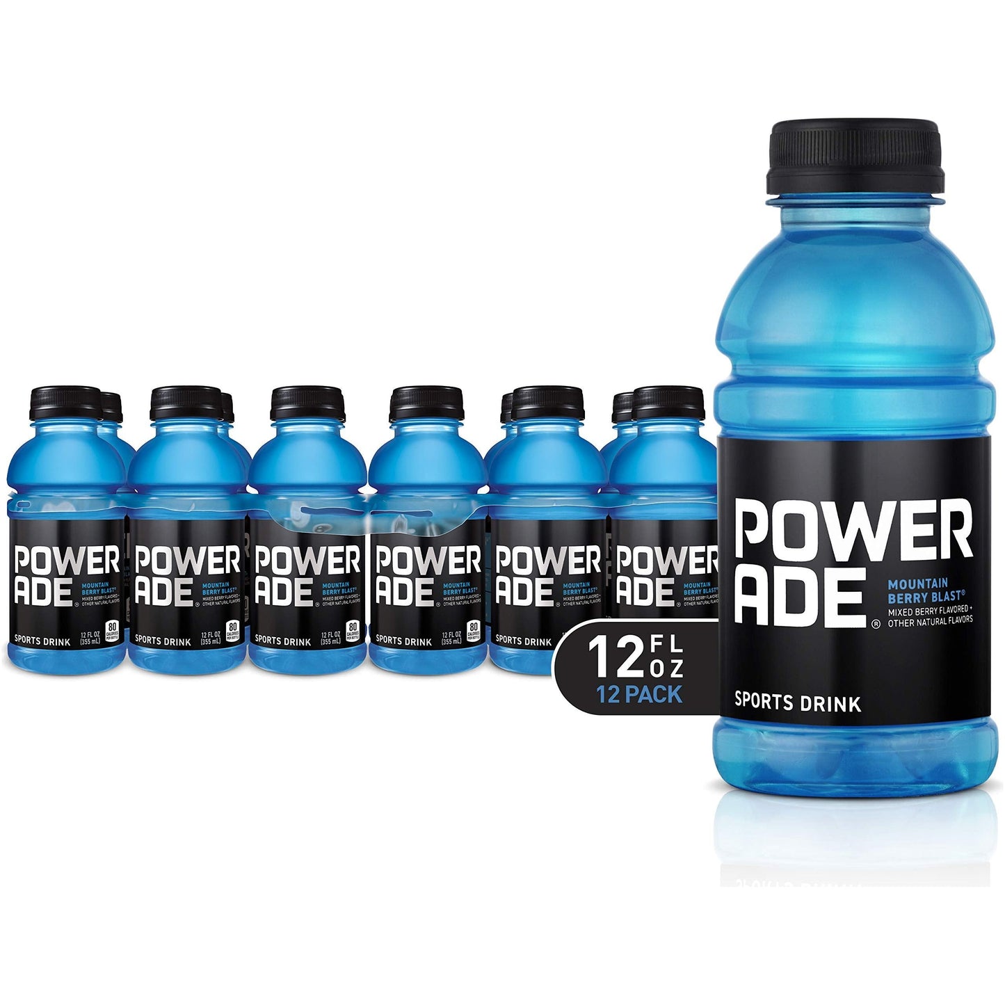 POWERADE Mountain Berry Blast Hydration Drink, 12 oz Cans, 12-Pack