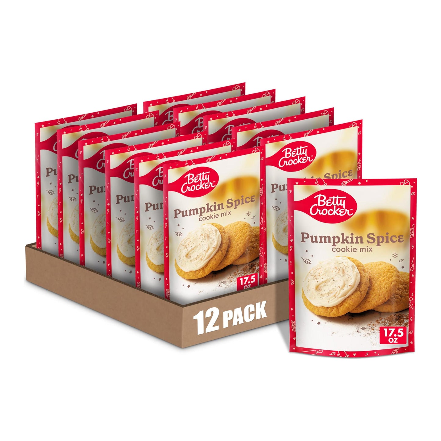 Betty Crocker Limited Edition Pumpkin Spice Cookie Mix, 17.5 oz. (Case of 12)