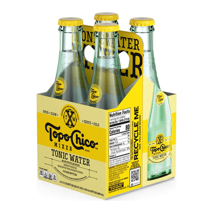 Topo Chico Premium Tonic Water – Pack of 4 (7.1 fl oz Bottles)