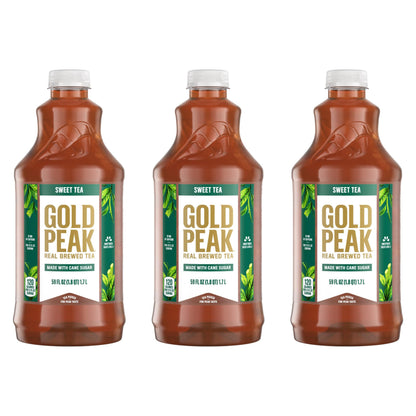 Gold Peak Tea Bundle 59 Ounce-3 Pack  (Sweet Tea)177.0 Fl Oz