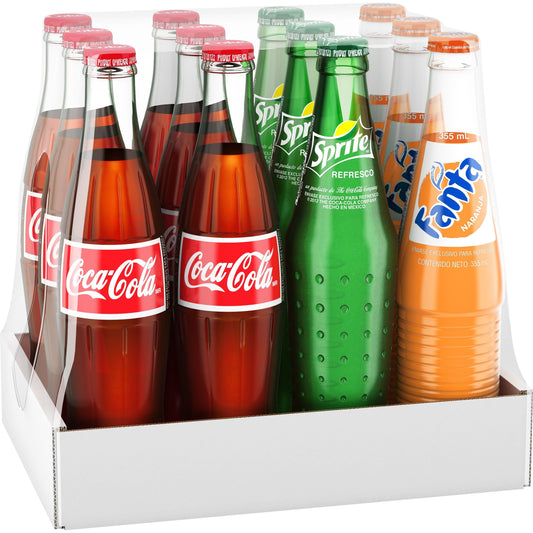 Coca-Cola Classic Flavors Glass Bottle Variety Pack - 12 Count